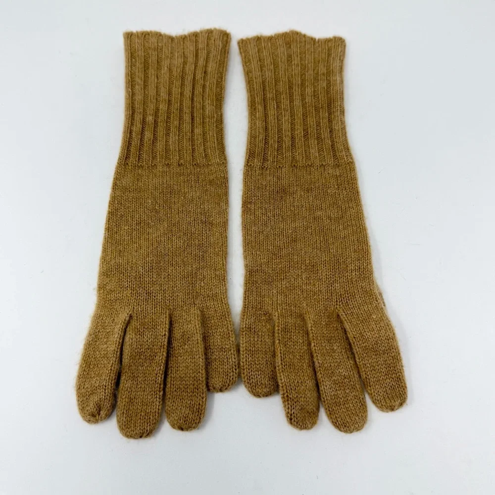 Alashan 100% Cashmere Texting Essential Glove Natural Tan One Size Fits Most